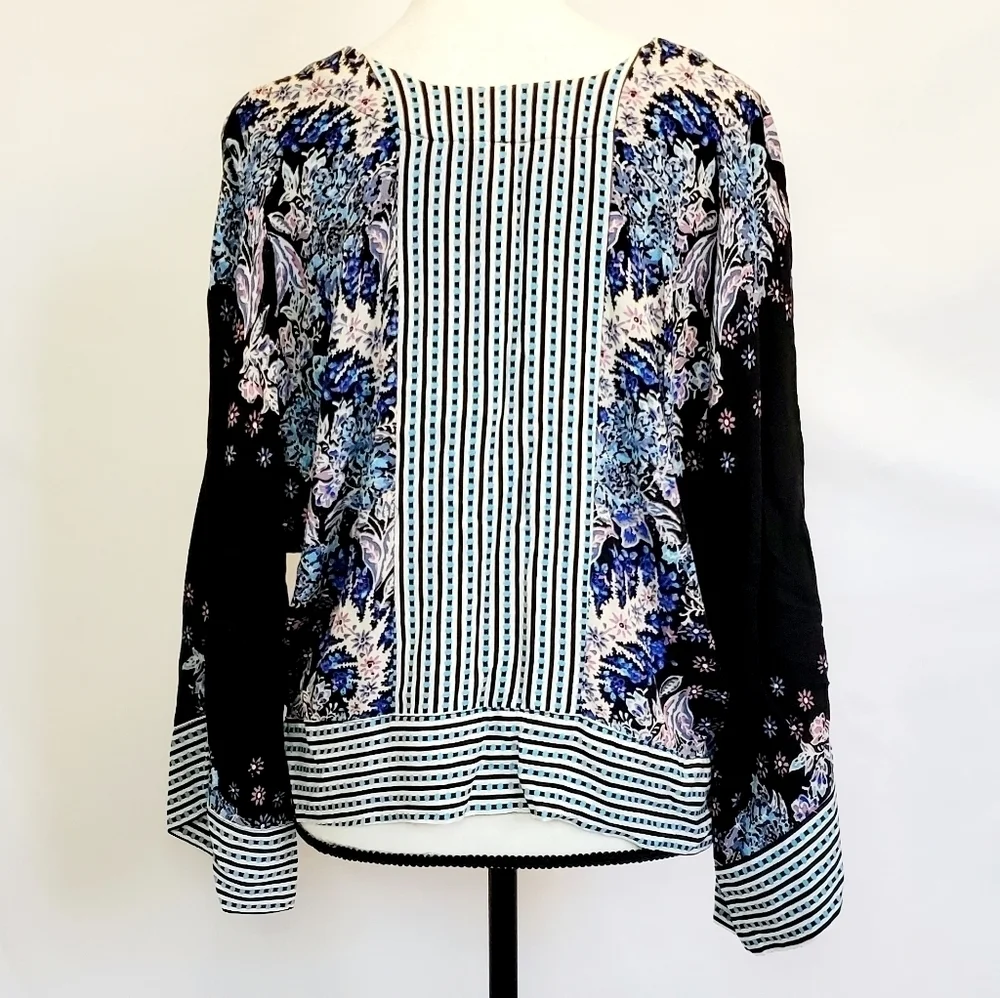 Free People Cropped Multicolored Boho Top